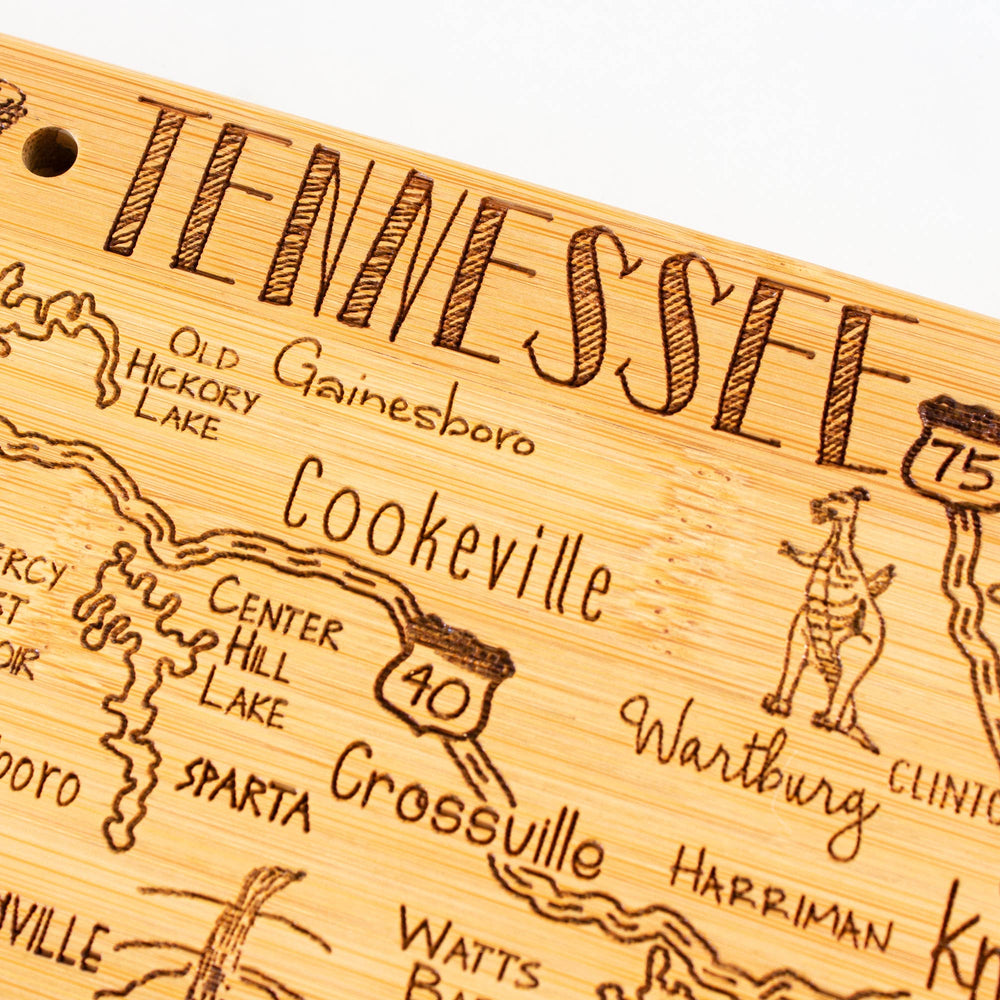 Totally Bamboo - Destination Tennessee State-Shaped Serving & Cutting Board