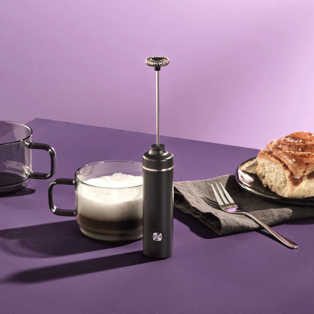 AdHoc Moro Electric Milk & Sauce Frother, Dark Grey