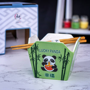 Urban Tokyo Takeout Box Serving Bowl With Chopsticks - Panda
