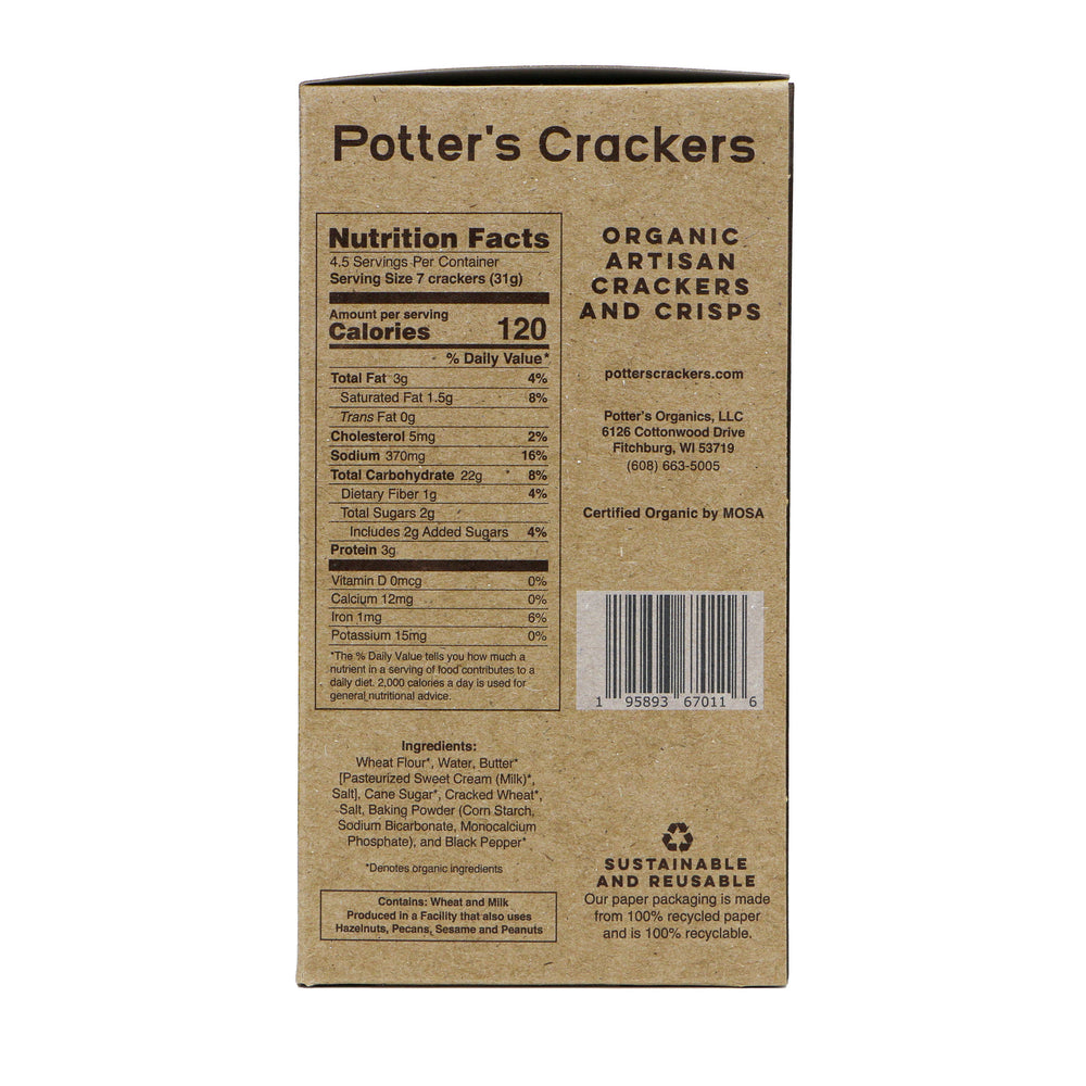 Potter’s Crackers - Potter's Crackers Organic Classic White Crackers - 5 oz