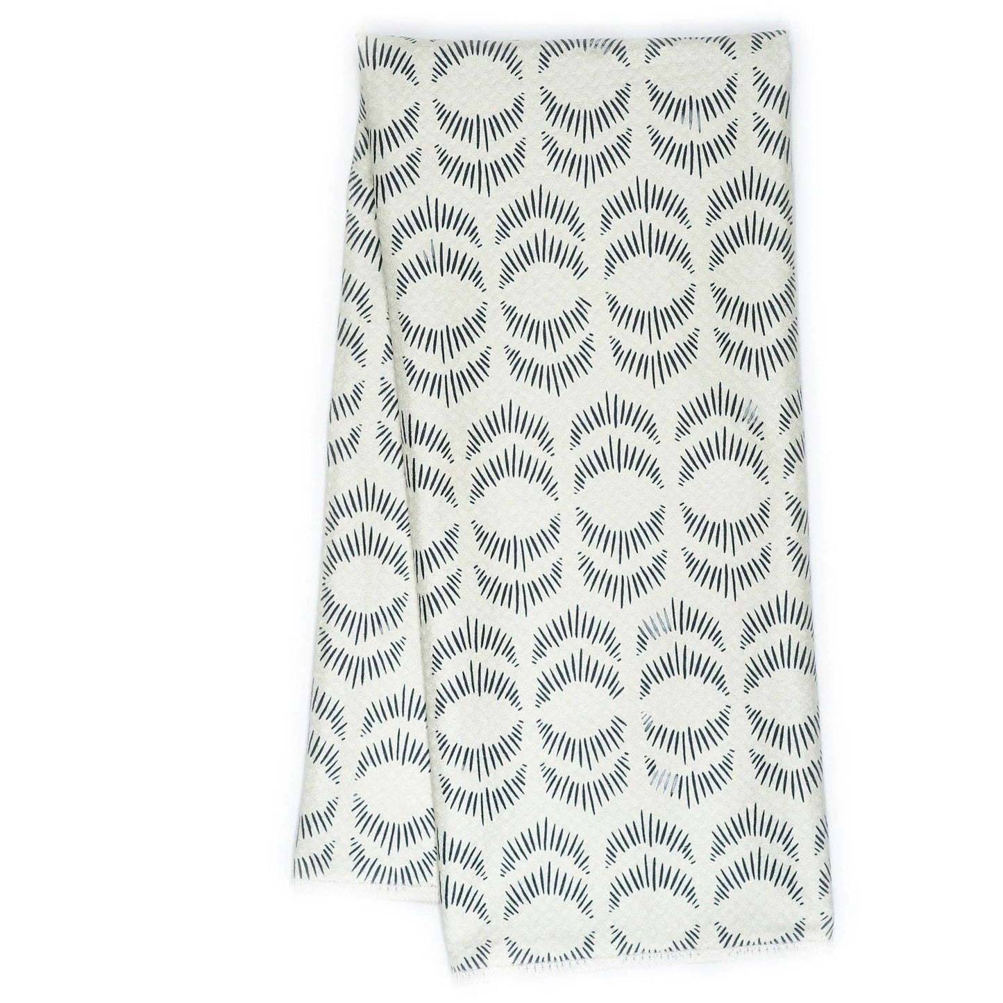 Once Again Home Anywhere  Reversible Towel - Jen Owens Fabrique Majolica Blue