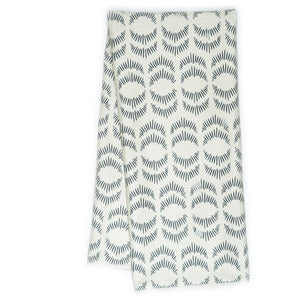 Once Again Home Anywhere  Reversible Towel - Jen Owens Fabrique Majolica Blue