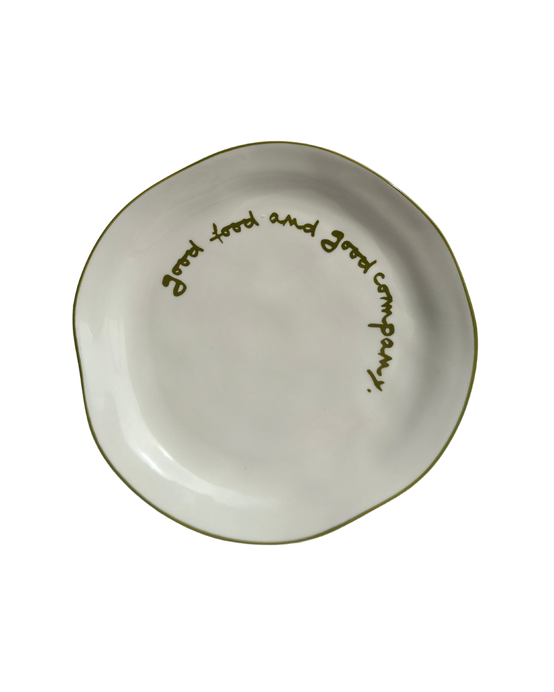 MÆGEN Statement Plate - 'good food and good company.'