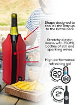 Peugeot Frizz Wine Cooler Sleeve - Red