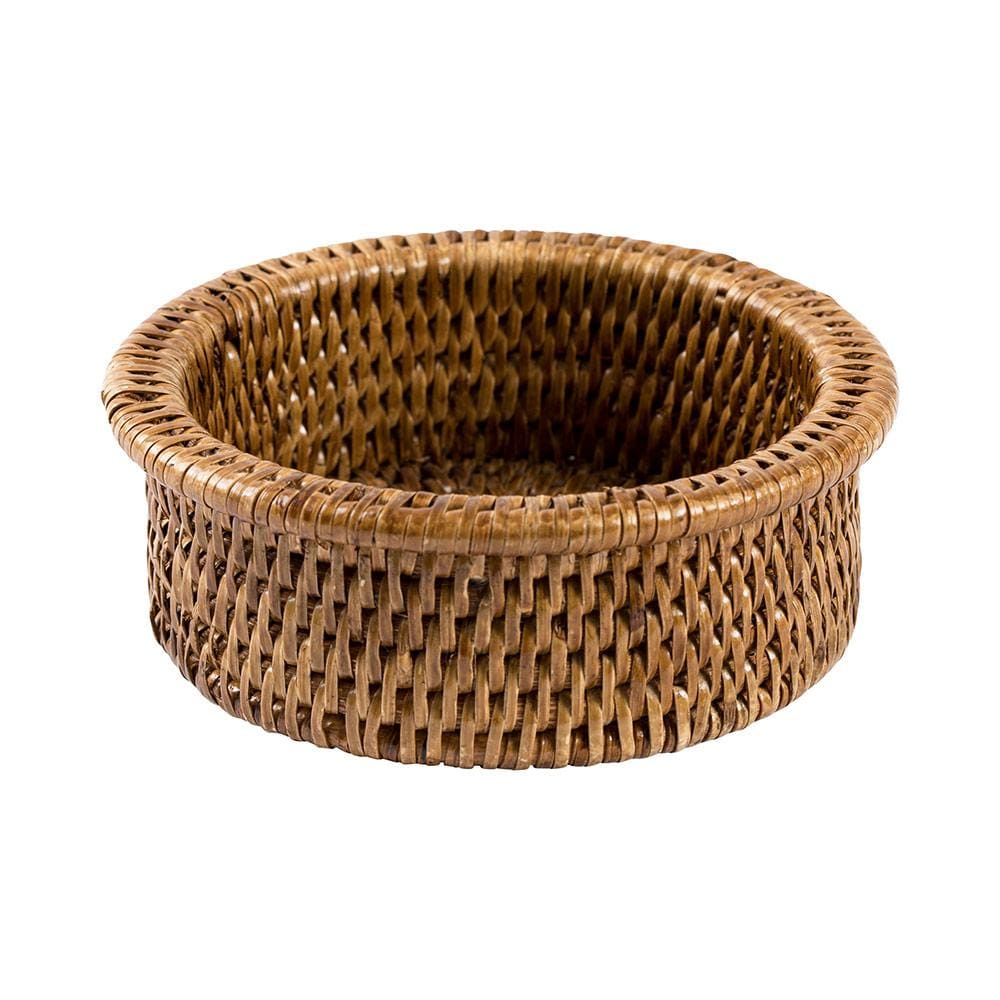 Brown Rattan Wine Bottle Holder