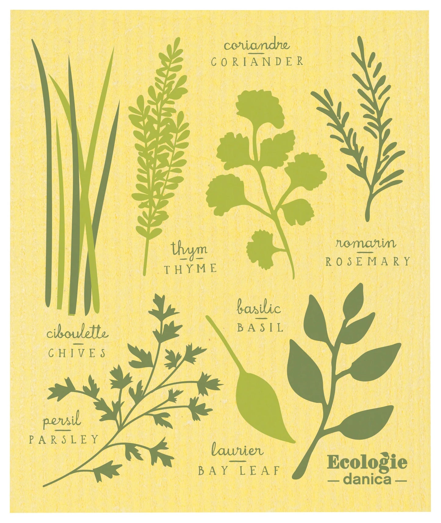 Les Fines Herbs Swedish Dishcloth