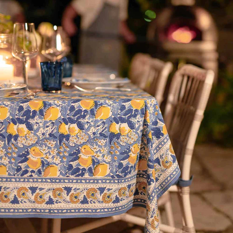 Pomegranate Lemon Grove Tablecloth