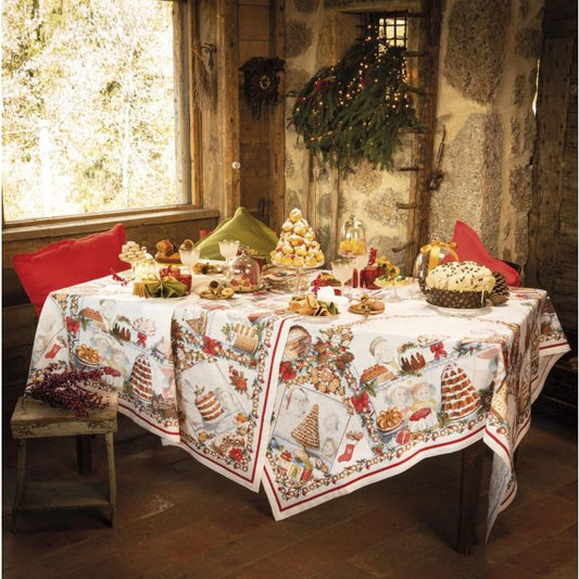 Tessitura Toscana Telerie - Noel Gourmand Tablecloth