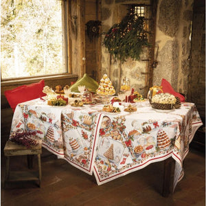 Tessitura Toscana Telerie - Noel Gourmand Tablecloth