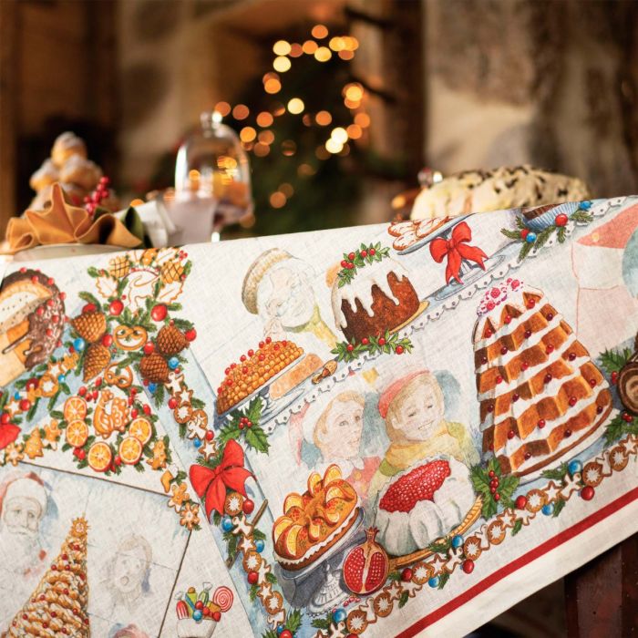 Tessitura Toscana Telerie - Noel Gourmand Tablecloth