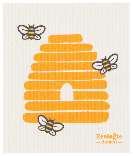 Bees Swedish Dishcloth