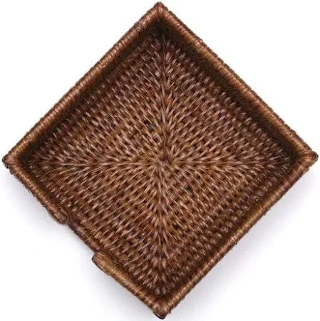 Brown Rattan Cocktail Napkin Holder