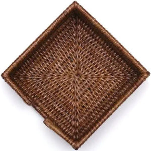 Brown Rattan Cocktail Napkin Holder