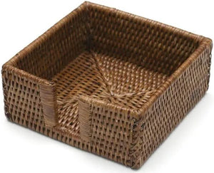 Brown Rattan Cocktail Napkin Holder