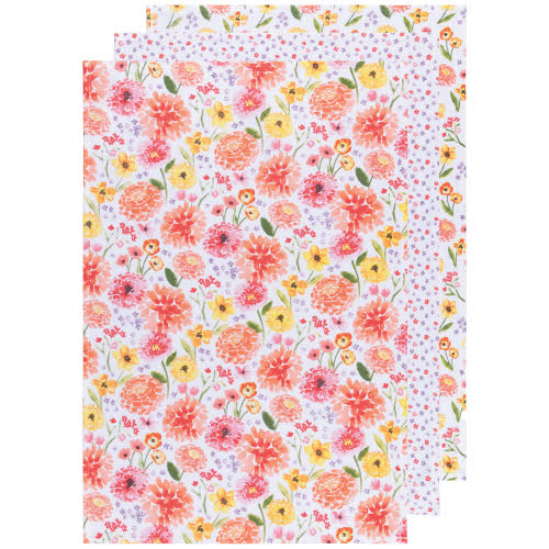 Bakers Floursack Cottage Floral, Set of 3