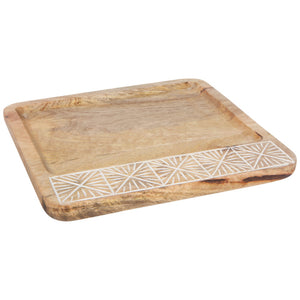 Nosh Mango Wood Plate, 10"