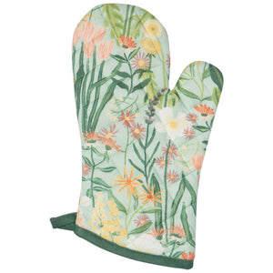 Bees & Blooms Spruce Oven Mitt