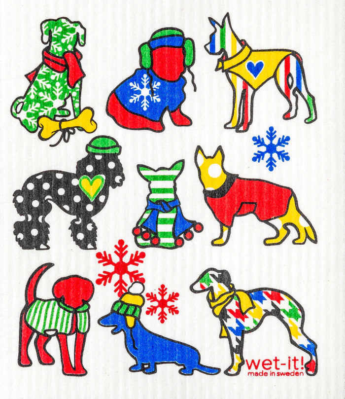 Wet-it! Cold Dogs Swedish Dishcloth