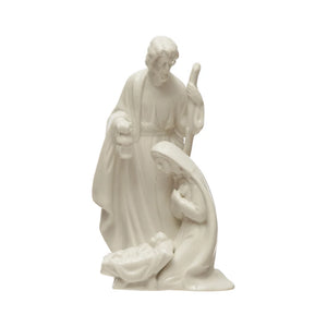 White Stoneware Holy Family