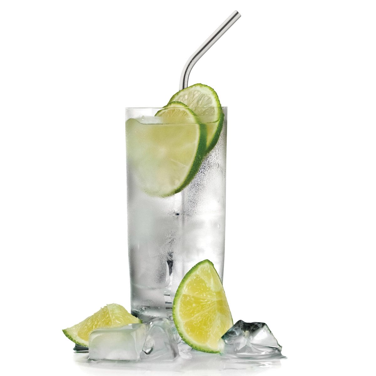 Stainless Steel Reusable Drinking Straws with Cleaning Brush