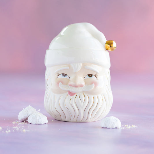 Ceramic Papa Noel Cookie Jar - 12”