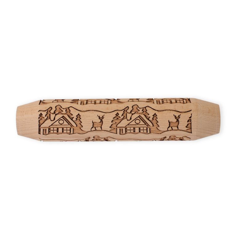 Nordicware Woodland Cottage Emobssed Rolling Pin
