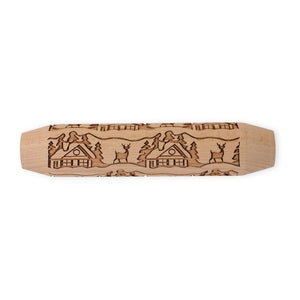 Nordicware Woodland Cottage Emobssed Rolling Pin