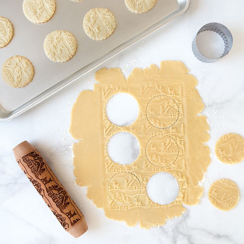 Nordicware Woodland Cottage Emobssed Rolling Pin