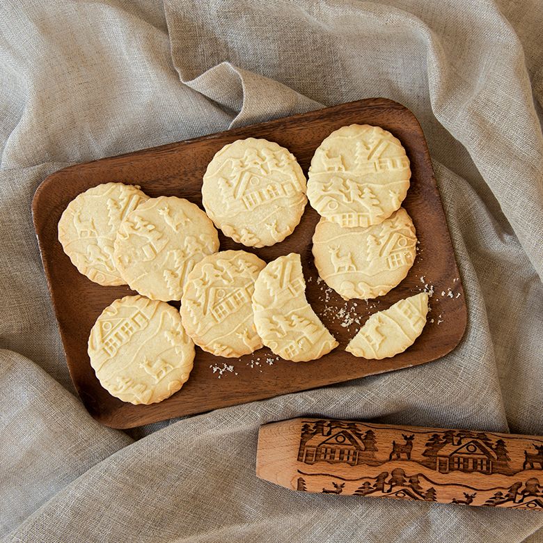 Nordicware Woodland Cottage Emobssed Rolling Pin
