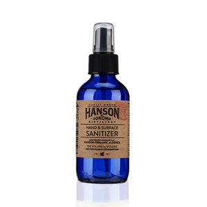 True 4oz Hand and Surface Sanitizer from Hanson of Sonoma Distillery