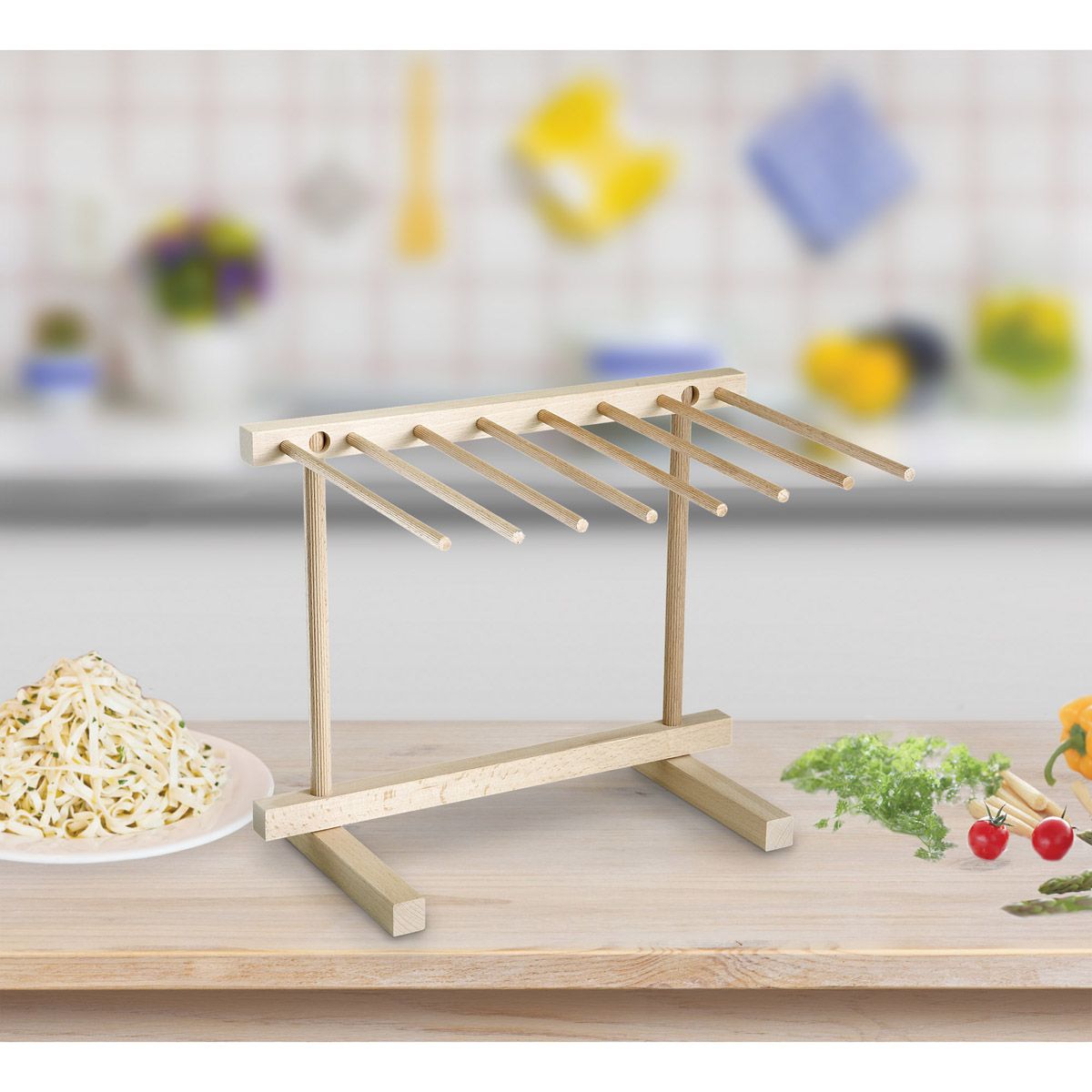 Wooden Pasta Drying Rack
