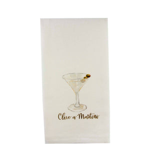 
            
                Load image into Gallery viewer, Olive A Martini Dishtowel
            
        