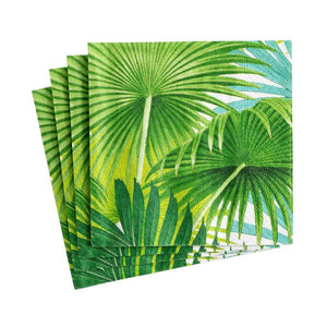 
            
                Load image into Gallery viewer, Caspari Palm Fronds Cocktail Napkin
            
        