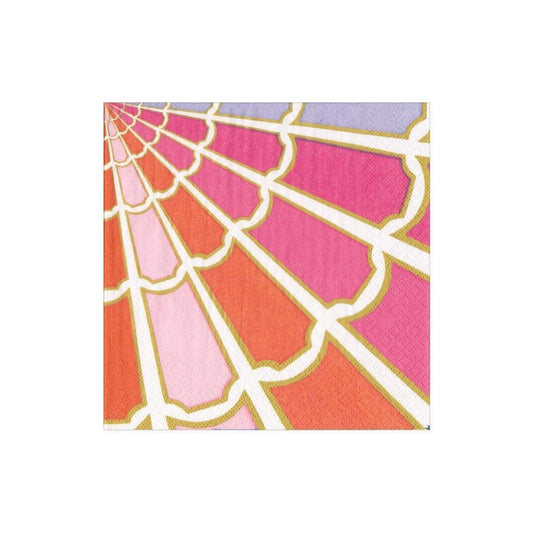 Caspari Color Wheel Cocktail Napkins, Set of 20