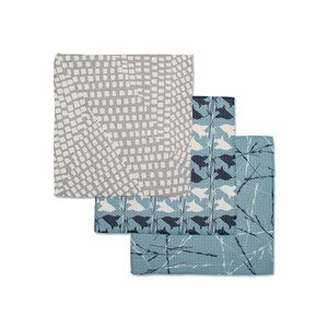Geometry - Blue Fields Dishcloth Set