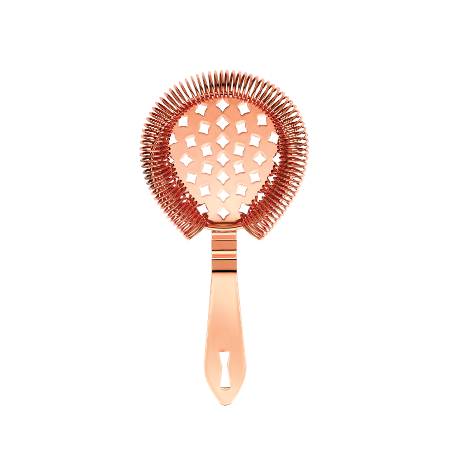 Barfly Mixology Gear Classic Hawthorne Spring Bar Strainer, Copper Plated, 6 7/8"