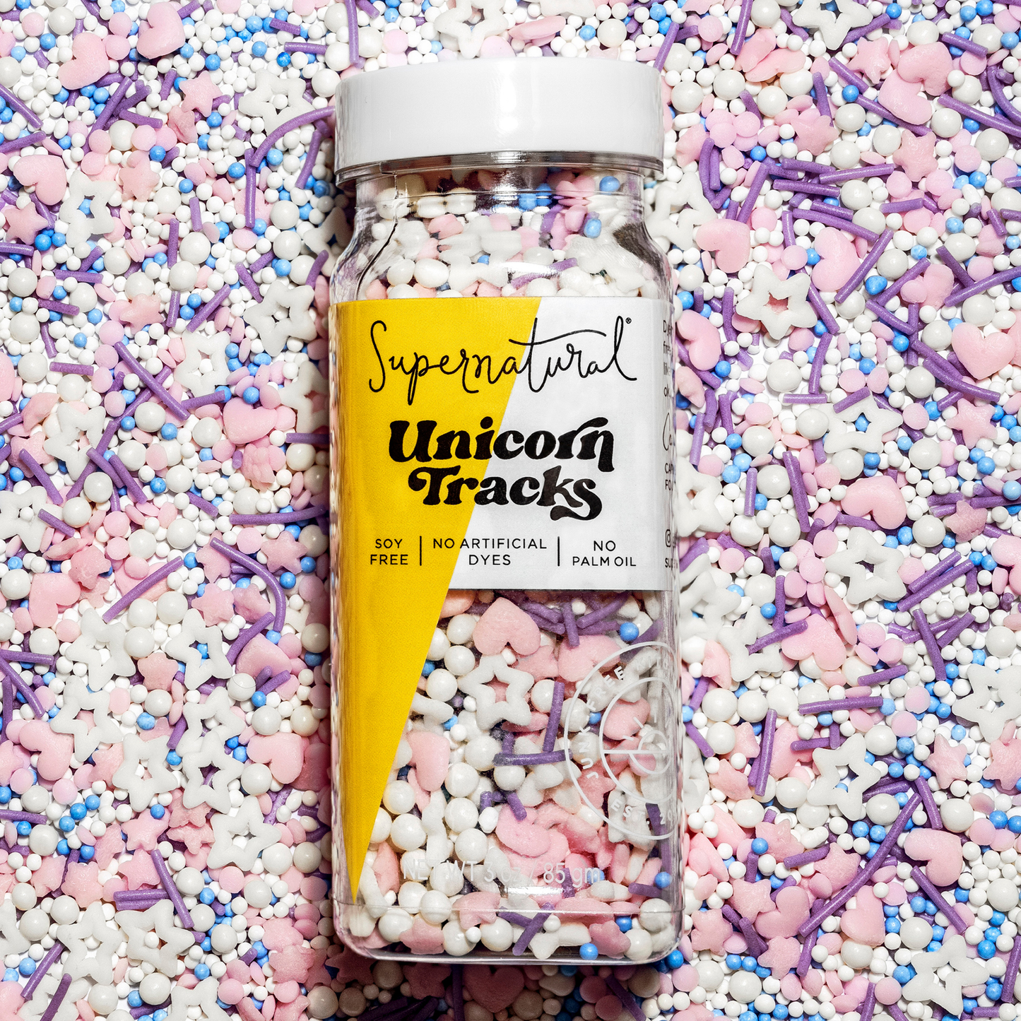 Supernatural Dye-Free Unicorn Tracks Sprinkles