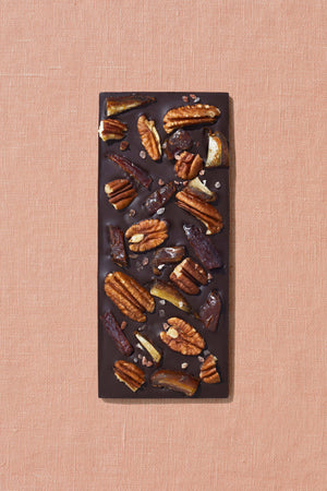 Spring & Mulberry - Medjool Date, Pecan, Salt Date-Sweetened Dark Chocolate