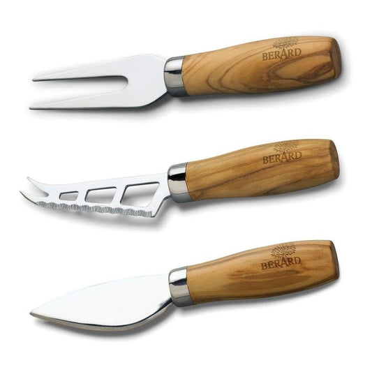 Berard Cheese Knife Set Olivewood