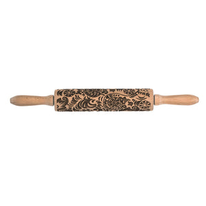 Embossed Paisley Rolling Pin