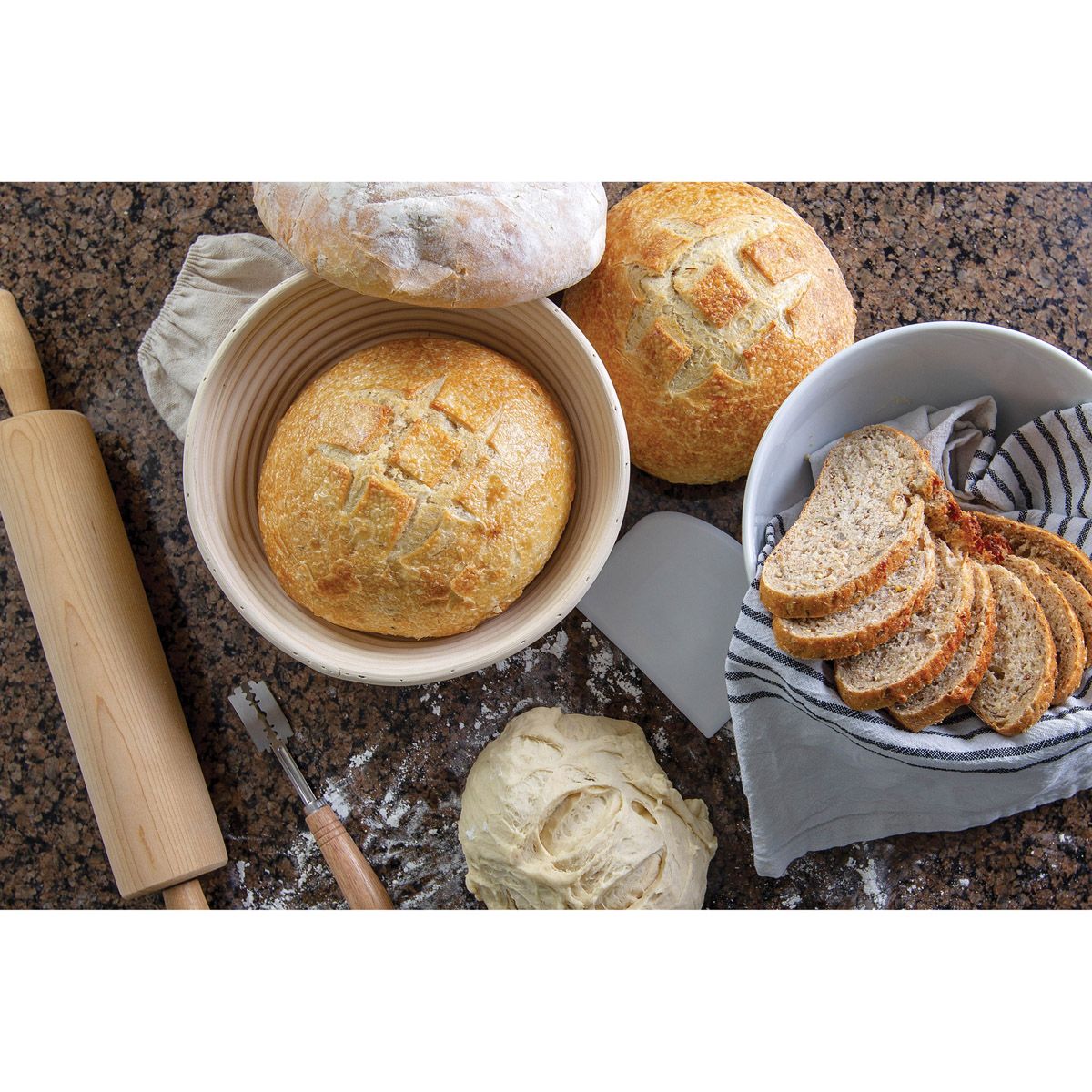 Mrs. Anderson Round Bread Proofing Basket