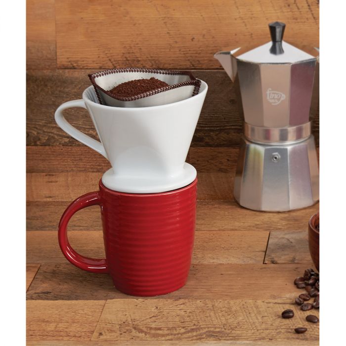 
            
                Load image into Gallery viewer, Fino Reusable Mesh Coffee Filter - #4
            
        