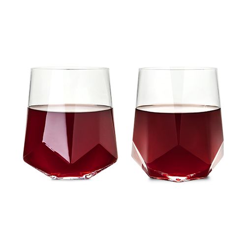 True Faceted Wine Tumblers by Viski - 2 PC