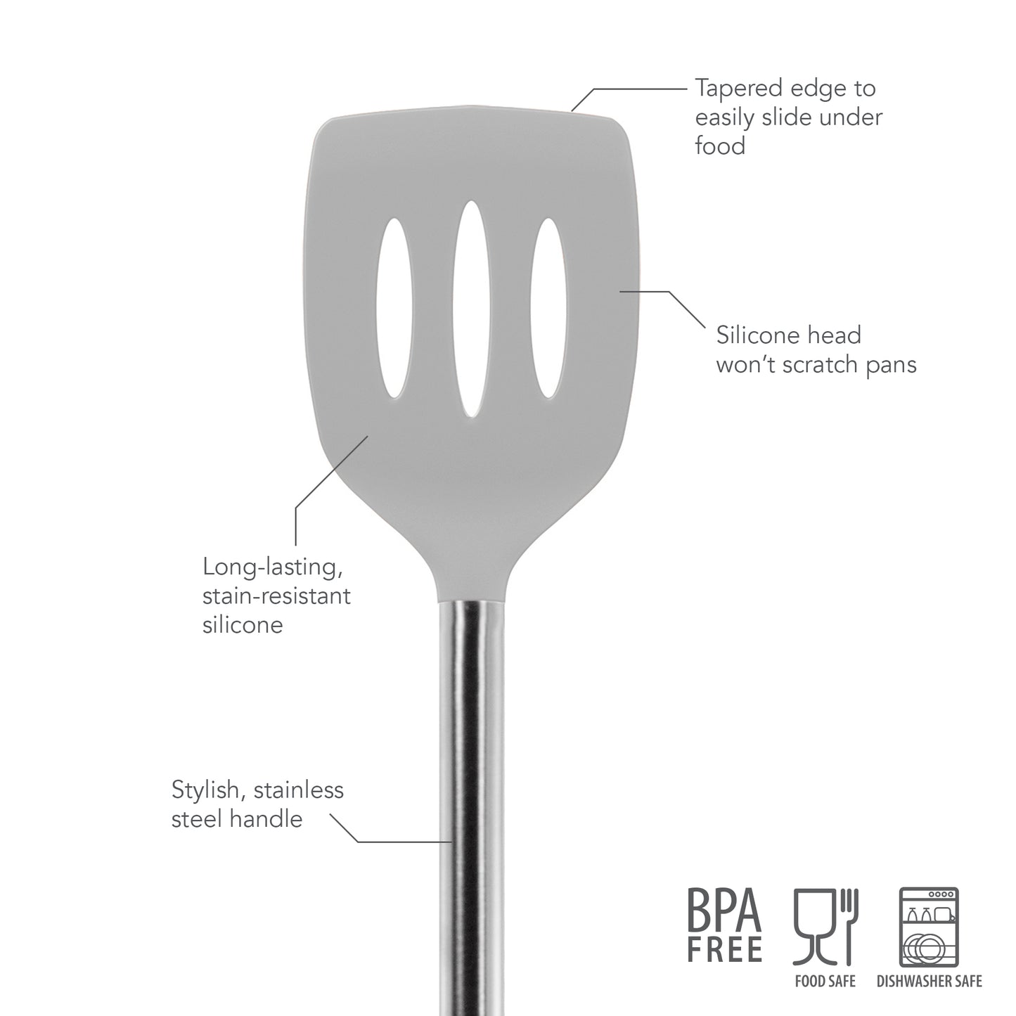 Tovolo Silicone Slotted Turner