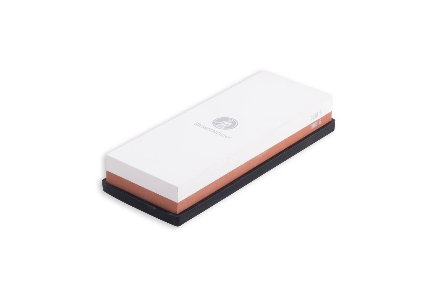 Messermeister Two-Sided Water Stone, 1000 & 3000 Grit, Silicone Storage