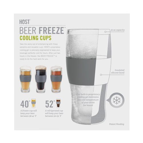 True Freeze Cooling Pint Glasses by Host