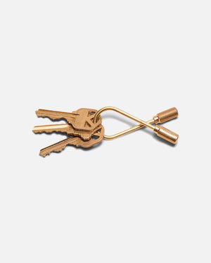 Craighill - Closed Helix Keyring: Brass