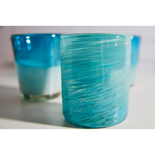 Mexican Handblown Glass, Aqua