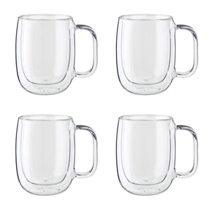 Zwilling Sorrento Plus Double Wall Mugs – 4 Pc