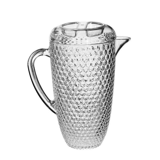 Diamond Cut Acrylic Pitcher - 2.75 Qt